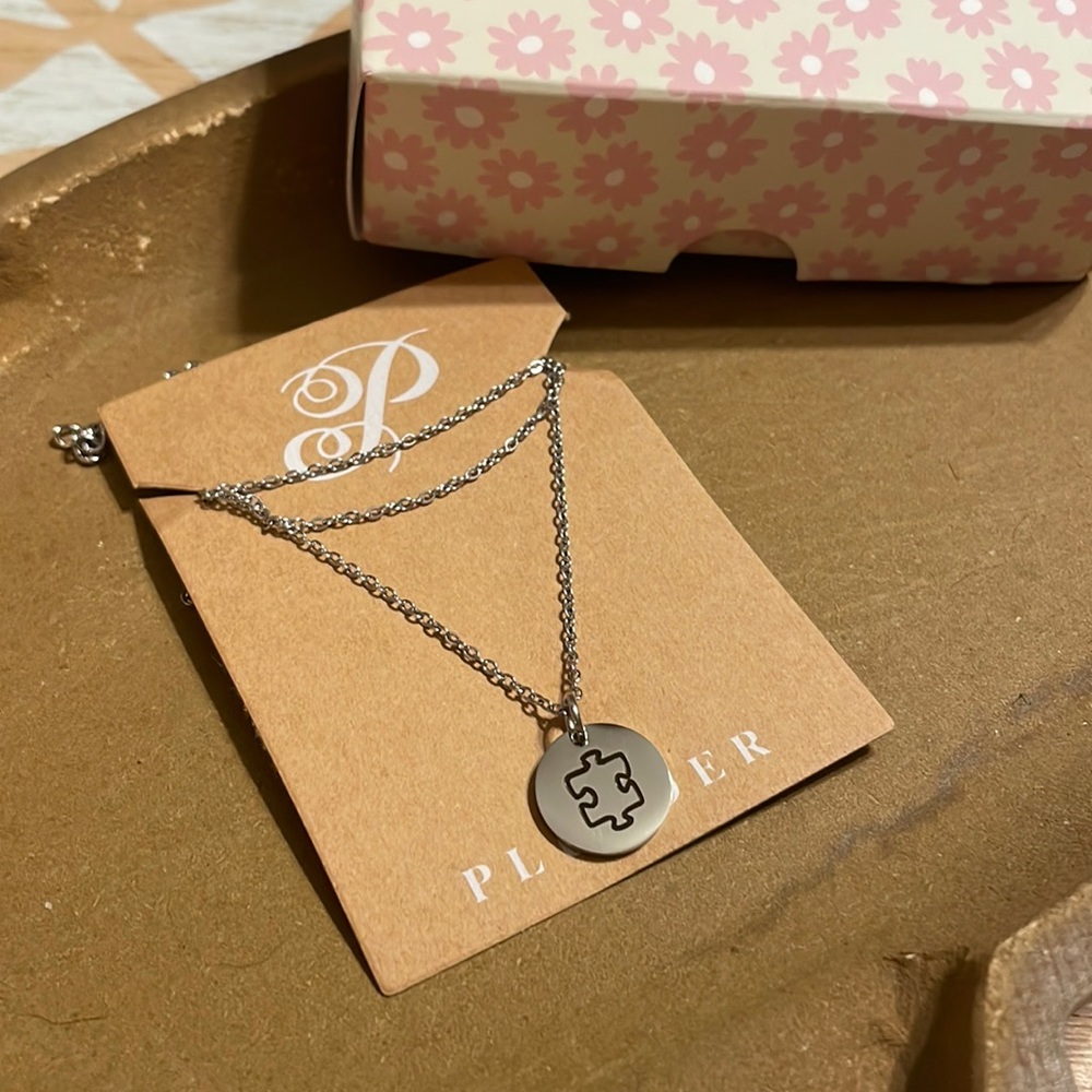 Plunder Puzzle Piece/Autism necklace